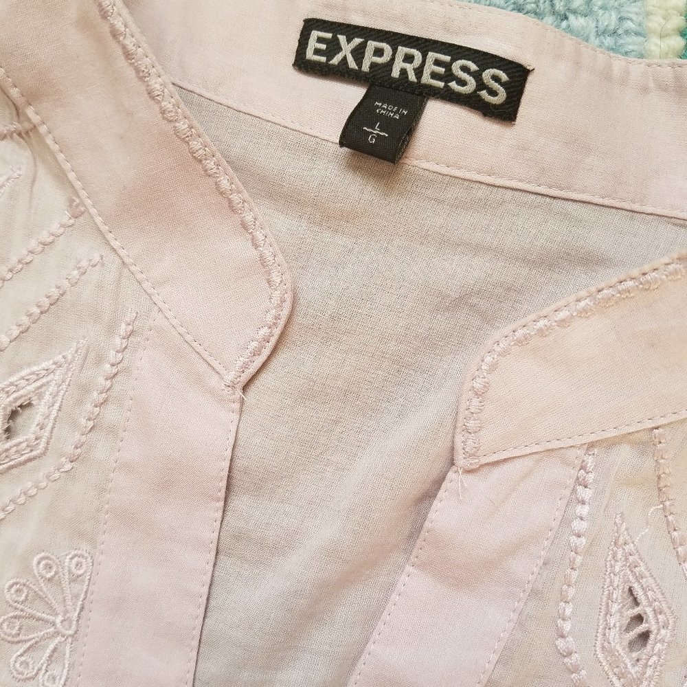 Pink Layering Button Down - Picture 5 of 5